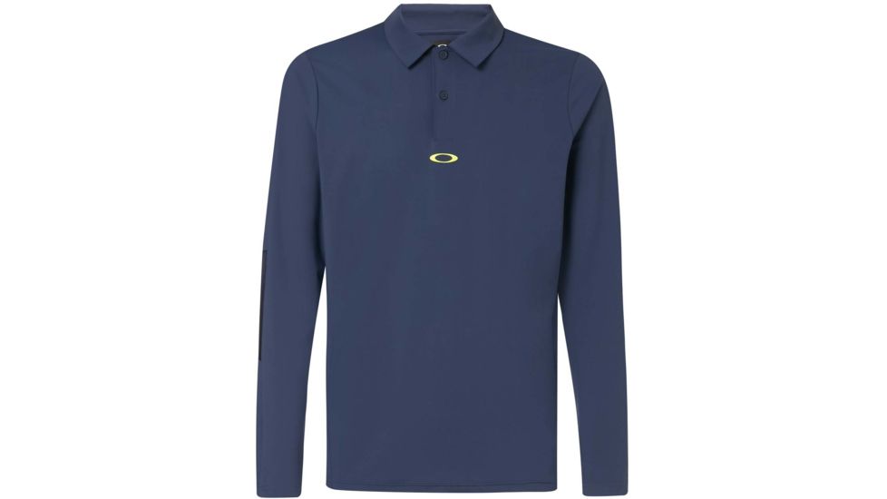 Oakley Engineered Insert Long Sleeve Polo - Mens, Foggy Blue, Large, 434421-6FB-L