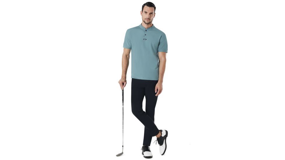 Oakley Engineered Short Sleeve Polo Bomber Collar - Mens, Ore, Large, 434221-6BQ-L