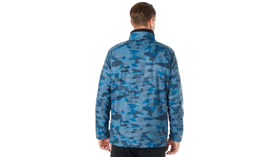 Oakley Enhance Graphic 8.7 Wind Warm Jacket - Mens, Blue Storm Print, Medium, 412584-66V-M