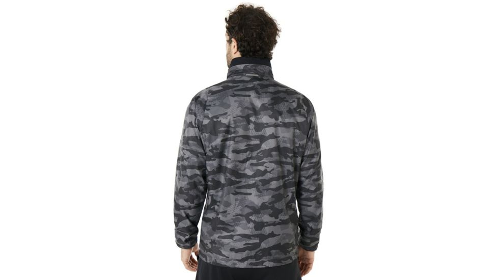 Oakley Enhance Graphic Wind Warm Jacket 8.7 - Mens, Black Print, Medium, 412584-00G-M