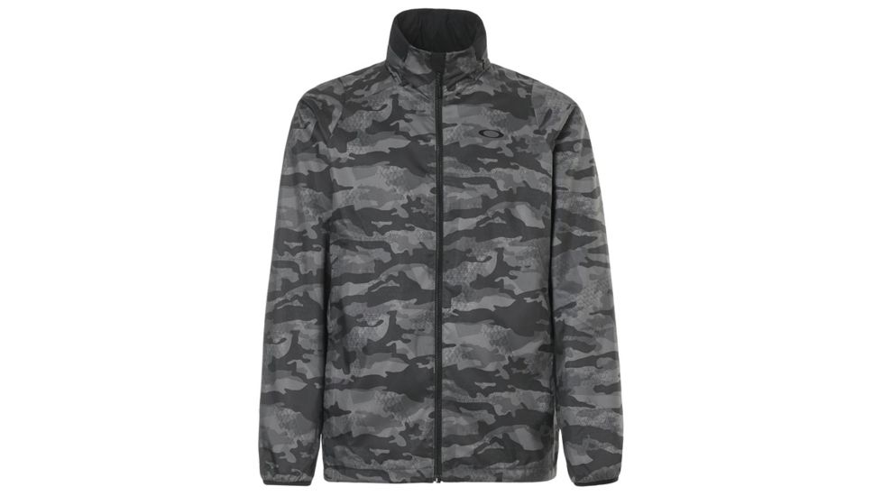 Oakley Enhance Graphic Wind Warm Jacket 8.7 - Mens, Black Print, Medium, 412584-00G-M