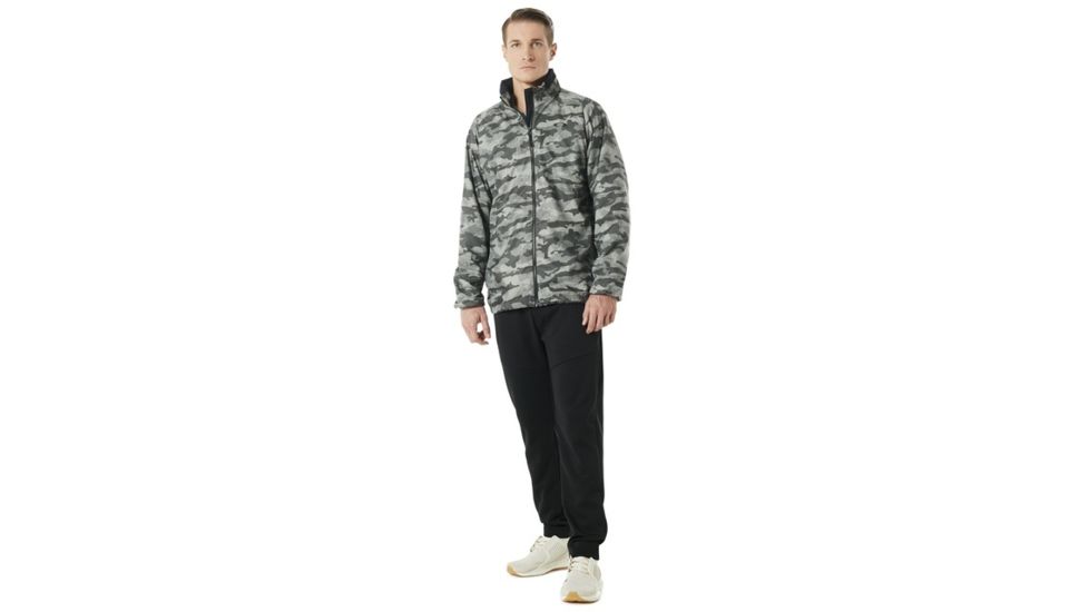 Oakley Enhance Graphic Wind Warm Jacket 8.7 - Mens, Green Print, 2XL, 412584-78Y-XXL