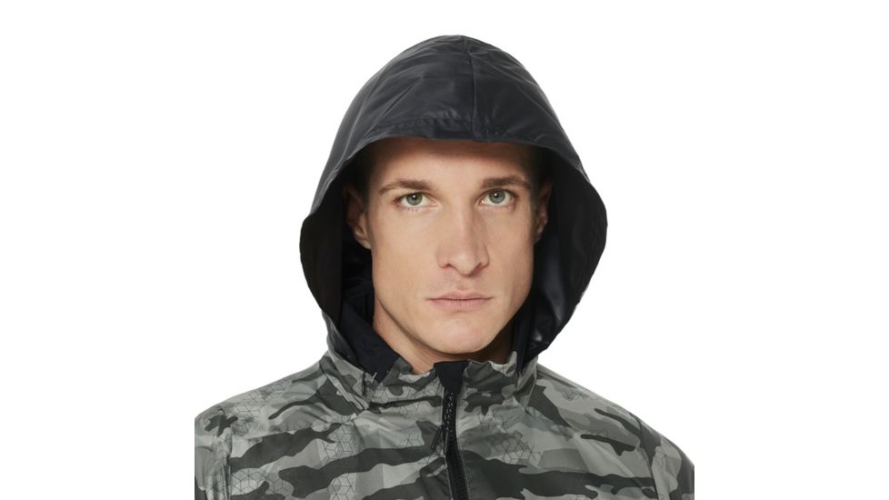 Oakley Enhance Graphic Wind Warm Jacket 8.7 - Mens, Green Print, 2XL, 412584-78Y-XXL
