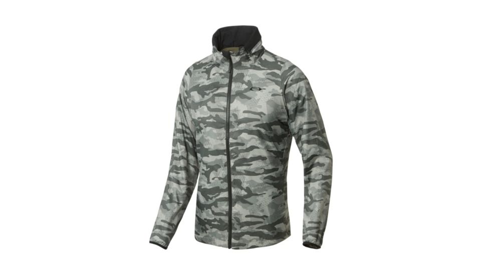 Oakley Enhance Graphic Wind Warm Jacket 8.7 - Mens, Green Print, 2XL, 412584-78Y-XXL