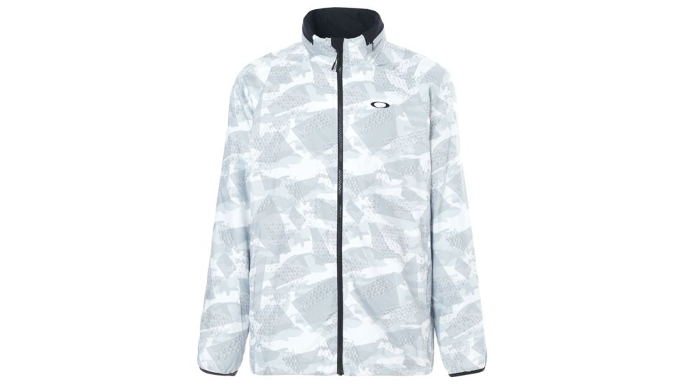 Oakley Enhance Graphic Wind Warm Jacket 8.7 - Mens, White Print, Extra Large, 412584-186-XL