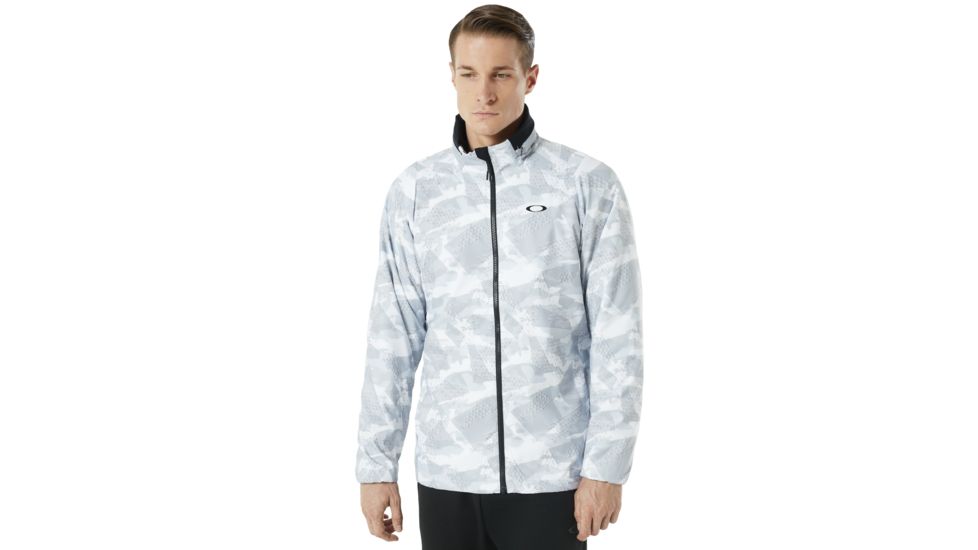 Oakley Enhance Graphic Wind Warm Jacket 8.7 - Mens, White Print, XXL, 412584-186-XXL