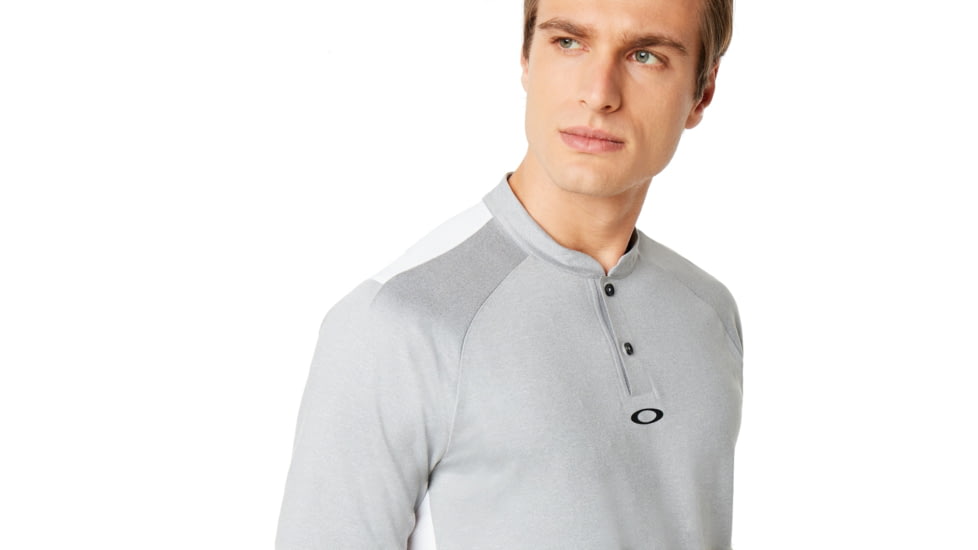 Oakley Ergonomic Evolution Polo Short Sleeve - Mens, Granite Heather, Small, 434326-24L-S