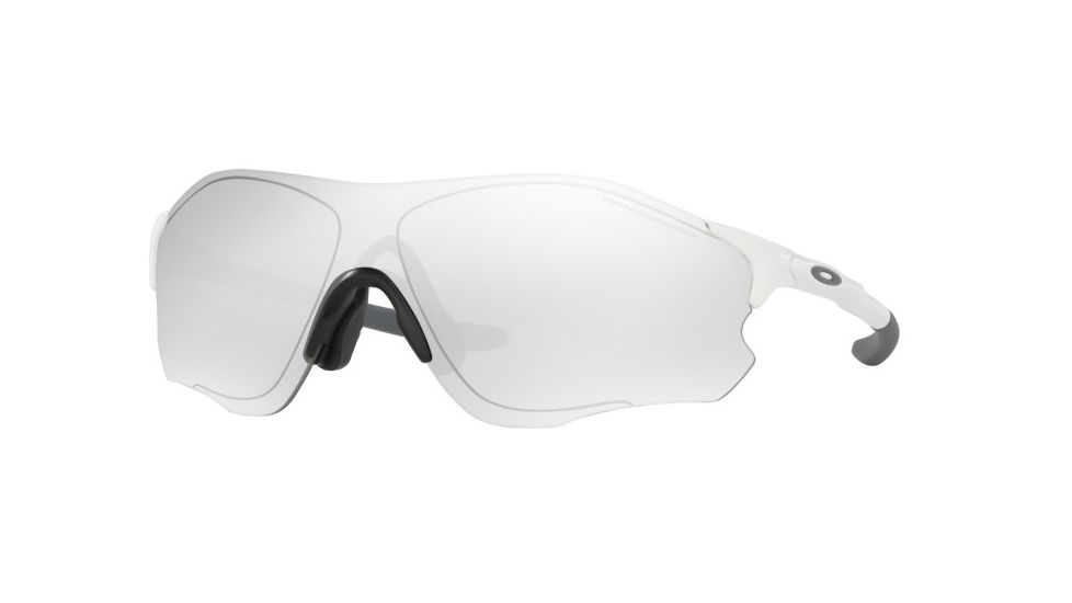 Oakley EVZERO PATH A OO9313 Sunglasses 931306-38 - Matte White Frame, Clear Black Photochromic Lenses