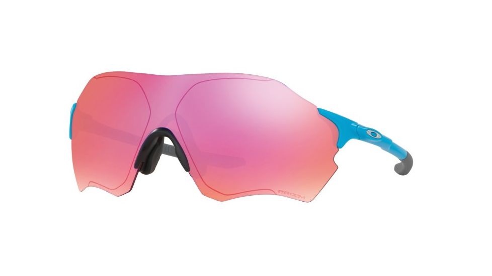 Oakley EVZERO RANGE A OO9337 Sunglasses 933703-38 - Matte Sky Blue Frame, Prizm Trail Lenses