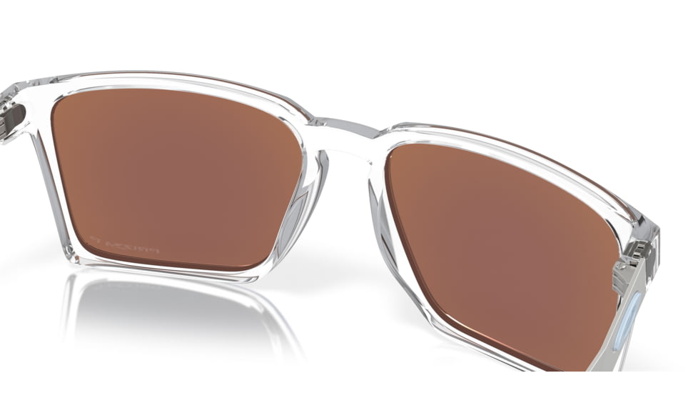 Oakley Exchange Sun Sunglasses, Polished Clear, PRIZM Sapphire Polarized, PRIZM Sapphire Polarized, OO9483-0356