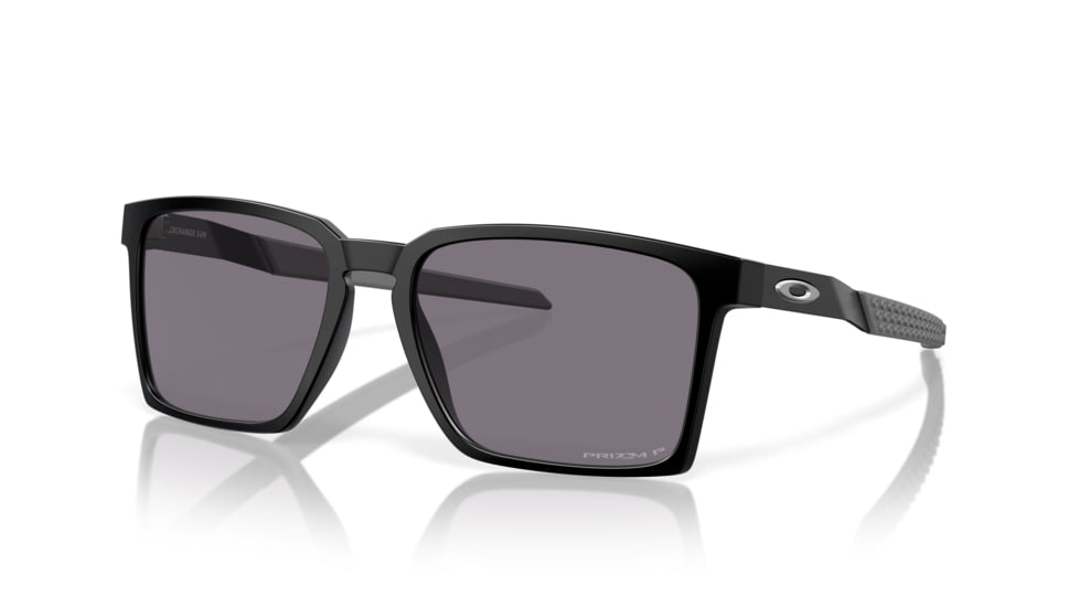 Oakley Exchange Sun Sunglasses, Satin Black, PRIZM Grey Polarized, PRIZM Grey Polarized, OO9483-0456