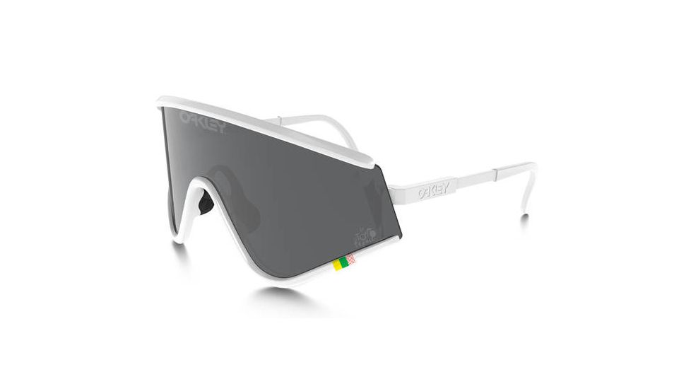 Oakley Eyeshade - Heritage Collection Unisex Sunglasses, TDF White Frame, Black Iridium Lens OO9259-04