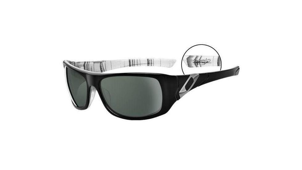 Oakley Fast Jacket Ryan Sheckler Sideways Plaid Frame w/ Dark Green Lenses Sunglasses 05-994