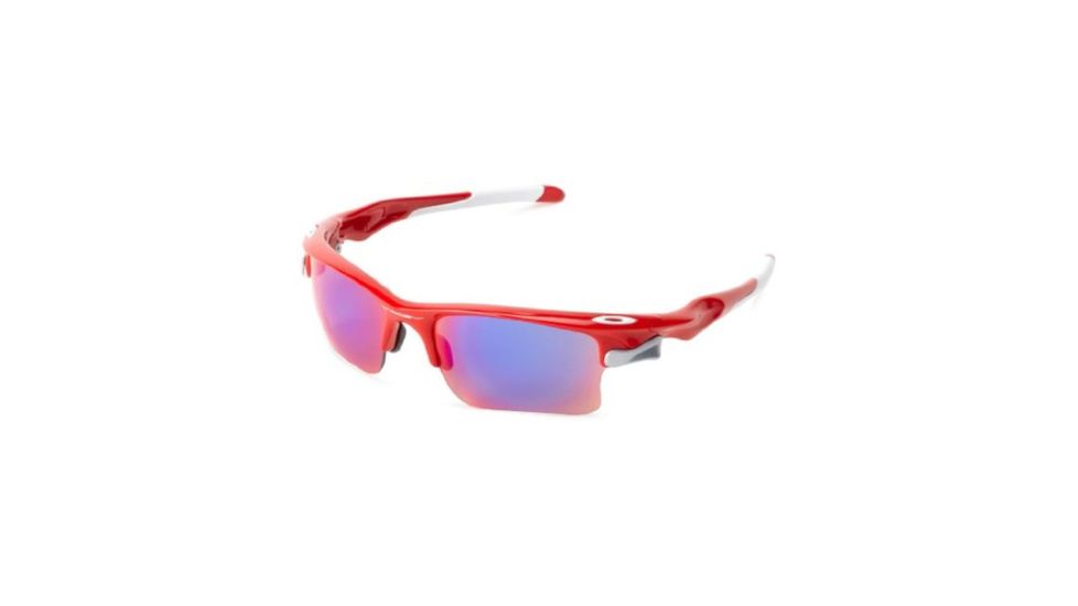 Oakley FAST JACKET XL OO9156 Sunglasses 915616-71 - Infared Frame, + Red Iridium &amp; Vr28 Lenses