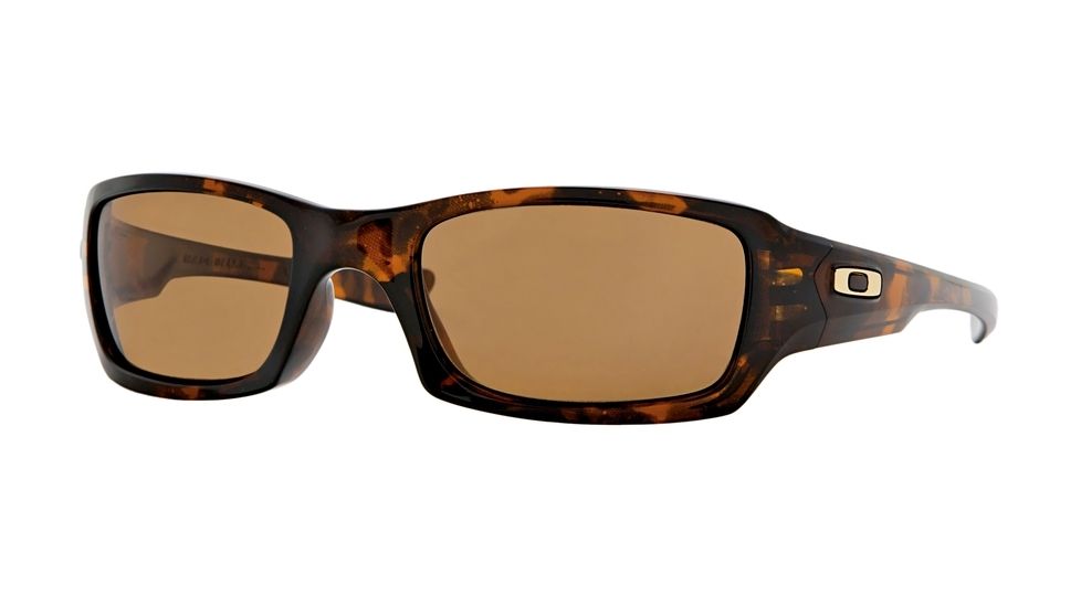 Oakley FIVES SQUARED OO9079 Sunglasses 12-968-54 - Brown Tortoise Frame, Bronze Polarized Lenses