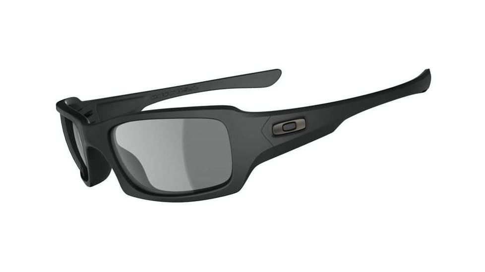 Oakley SI Fives Squared Sunglasses, Matte Black Frame, Grey Lens OO9238-10