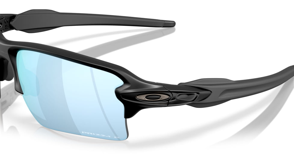 Oakley Flak 2.0 XXL Sunglasses, Matte Black, PRIZM Deep Water Polarized, PRIZM Deep Water Polarized, OO9488-0563