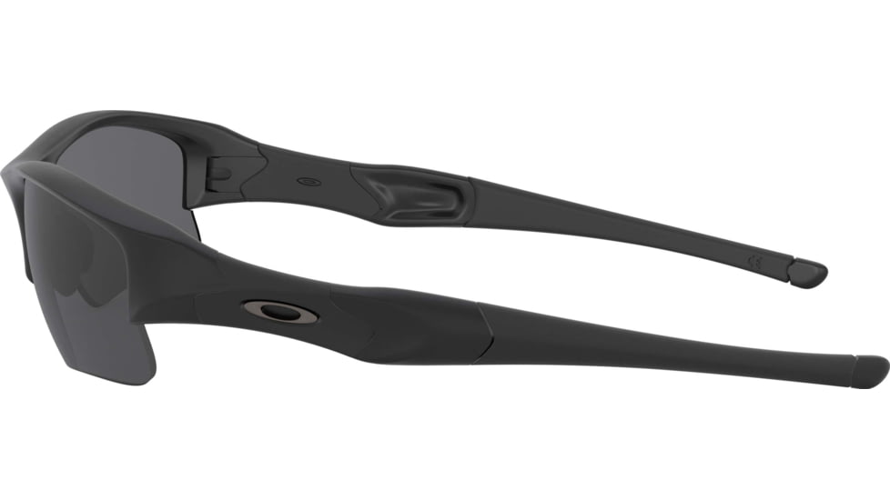 Oakley Flak Jacket XLJ Sunglasses w/ Interchangeable Lenses 11-004-63 - Matte Black Frame, Grey Lenses