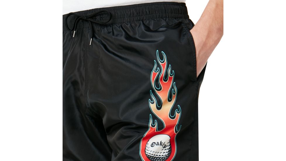 Oakley Flames Beachshort Tnp - Mens, Blackout, Extra Large 482637-02E-XL