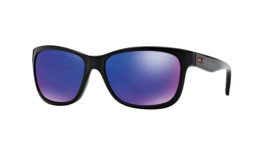 Oakley Forehand Sunglasses 917929-57 - Polished Black Frame, Ice Iridium Lenses