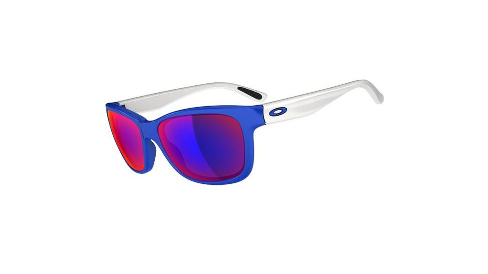 Oakley Forehand Sunglasses, Brilliant Blue Frame, Positive Red Iridium Lens OO9179-17