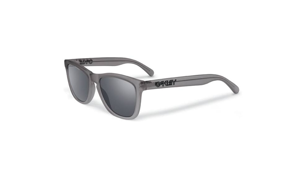 Oakley Frogskins LX Mens Sunglasses, Satin Smoke Frame, Black Iridium Polarized Lens OO2043-10