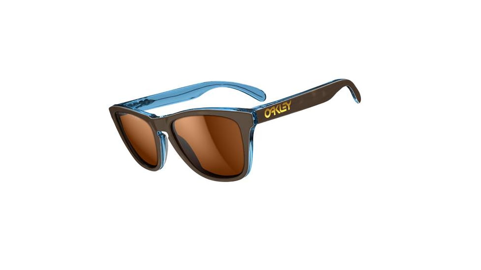 Oakley Frogskins LX Mens Sunglasses Tortoise/Blue Frame, Bronze Polarized Lens OO2043-03
