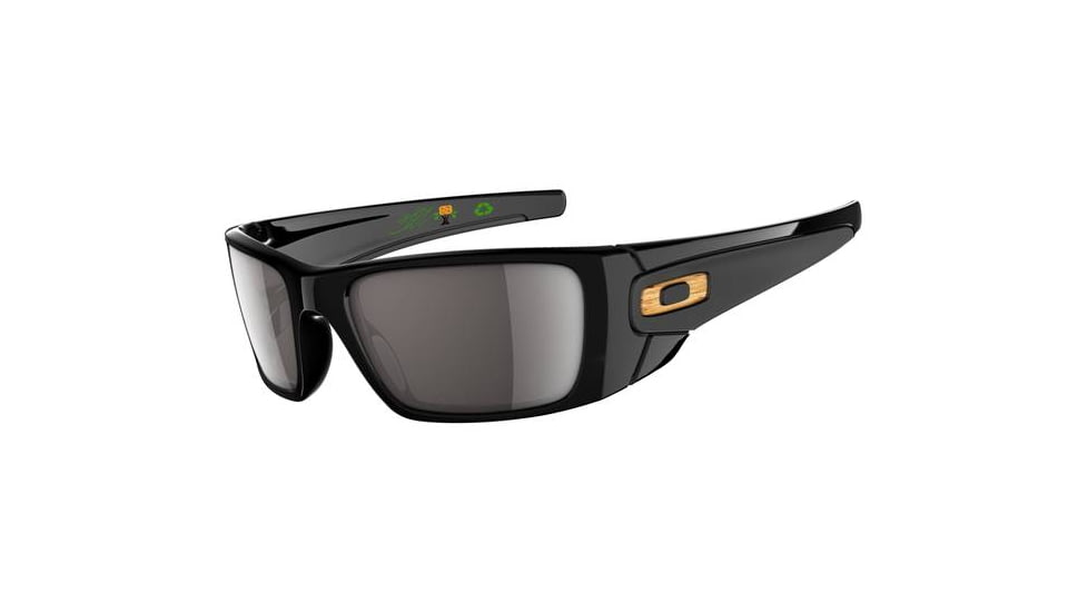 Oakley Fuel Cell Bob Burnquist Polished Black Frame w/ WrmGrey Lenses Sunglasses OO9096-51