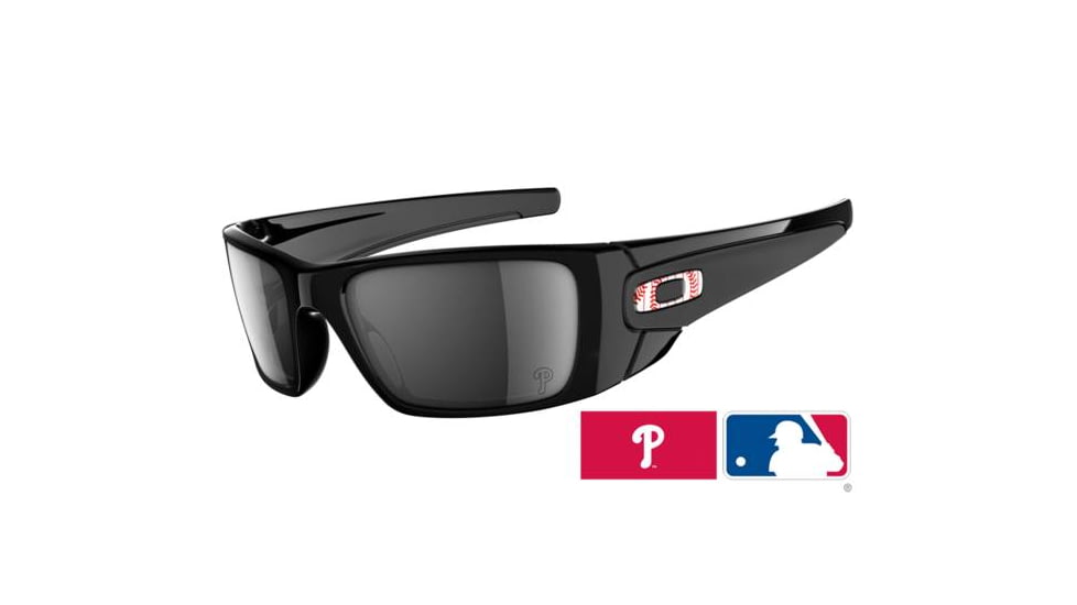 Oakley Fuel Cell Phillies Polished Black Frame w/ Black Iridium Lenses Sunglasses OO9096-48
