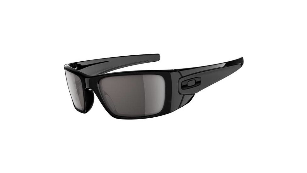 Oakley Fuel Cell Sunglasses - Polished Black Frame w/ Warm Grey Lenses OO9096-01