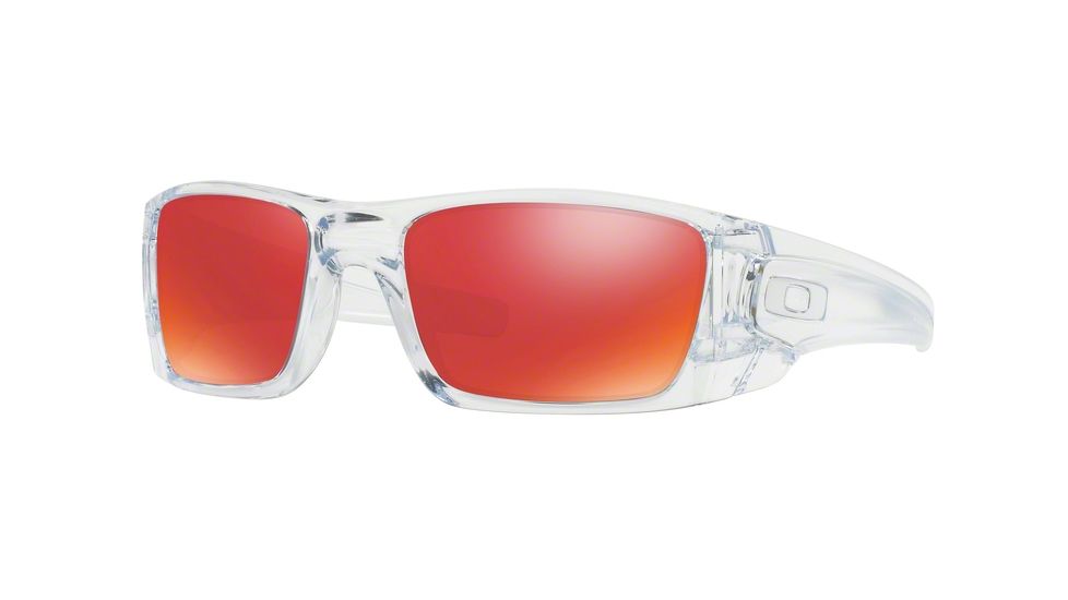 Oakley Fuel Cell Sunglasses 9096H6-60 - Polished Clear Frame, Torch Iridium Lenses