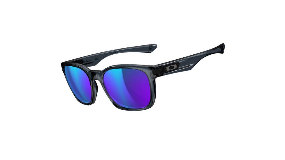 Oakley Garage Rock Mens Sunglasses Crystal Black Frame, Violet Iridium Lens OO9175-22
