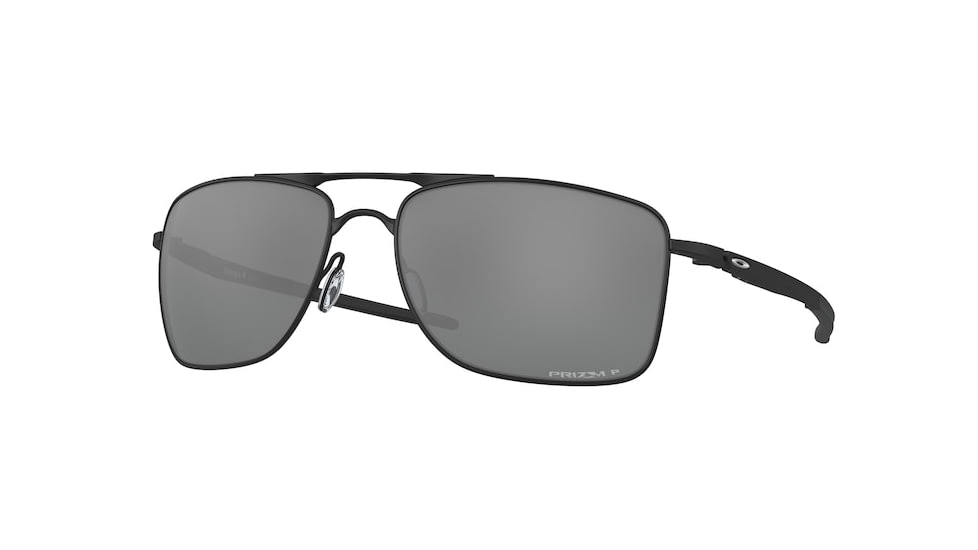 Oakley GAUGE 8 OO4124 Sunglasses 412402-62 - Matte Black Frame, Prizm Black Polarized Lenses