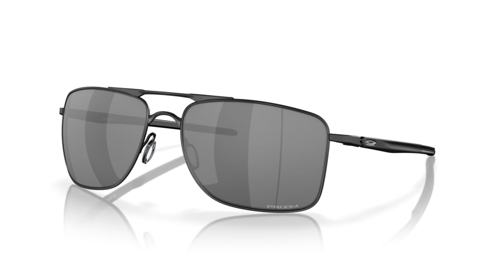 Oakley GAUGE 8 OO4124 Sunglasses 412402-62 - Matte Black Frame, Prizm Black Polarized Lenses