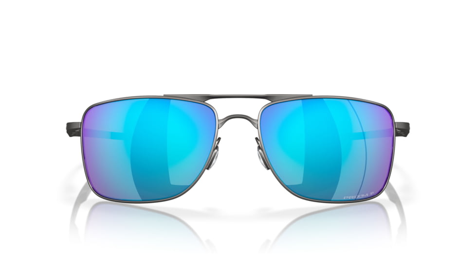 Oakley GAUGE 8 OO4124 Sunglasses 412406-62 - Matte Gunmetal Frame, Prizm Sapphire Polarized Lenses
