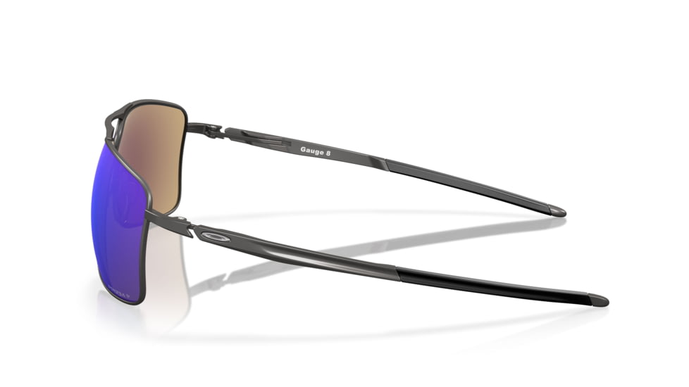 Oakley GAUGE 8 OO4124 Sunglasses 412406-62 - Matte Gunmetal Frame, Prizm Sapphire Polarized Lenses