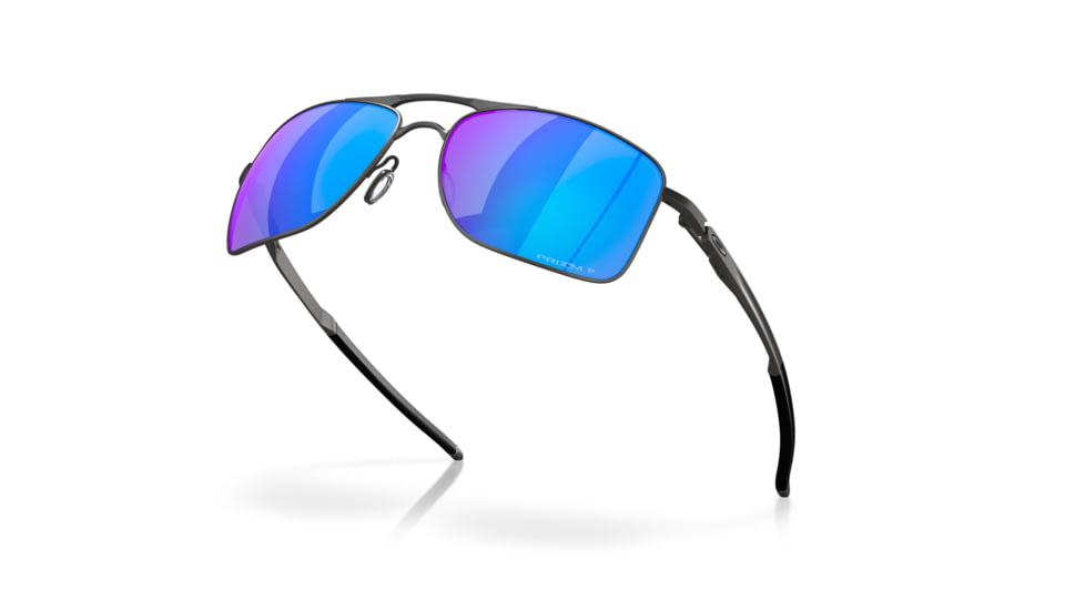Oakley GAUGE 8 OO4124 Sunglasses 412406-62 - Matte Gunmetal Frame, Prizm Sapphire Polarized Lenses