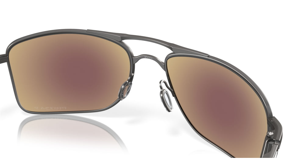 Oakley GAUGE 8 OO4124 Sunglasses 412406-62 - Matte Gunmetal Frame, Prizm Sapphire Polarized Lenses