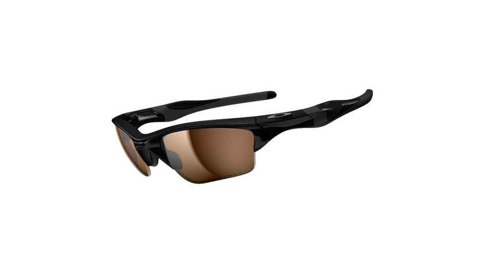Oakley Half Jacket 2.0 XL Sunglasses, Bronze Polarized Lens, Polished Black Frame OO9154-29