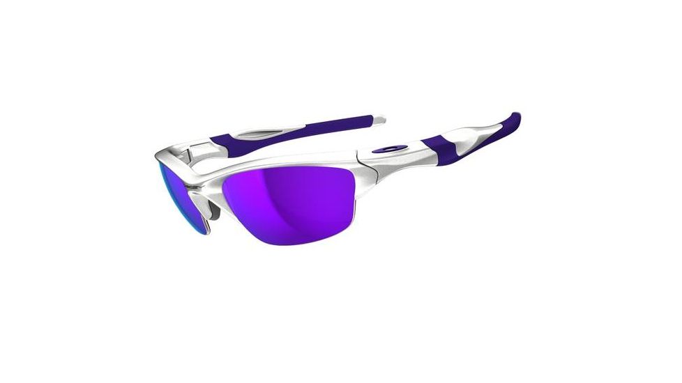 Oakley Half Jacket 2pt0 Pearl Frame w/ Violet Iridium Lenses Men's Sunglasses OO9144-08
