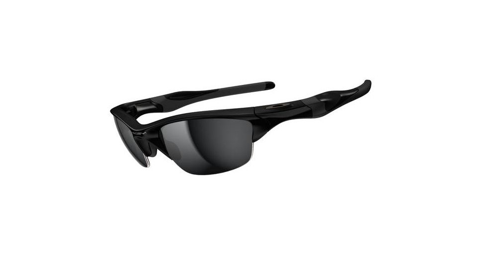 Oakley Half Jacket 2pt0 Polished Black Frame w/ Black Iridium Lenses Men's Sunglasses OO9144-01