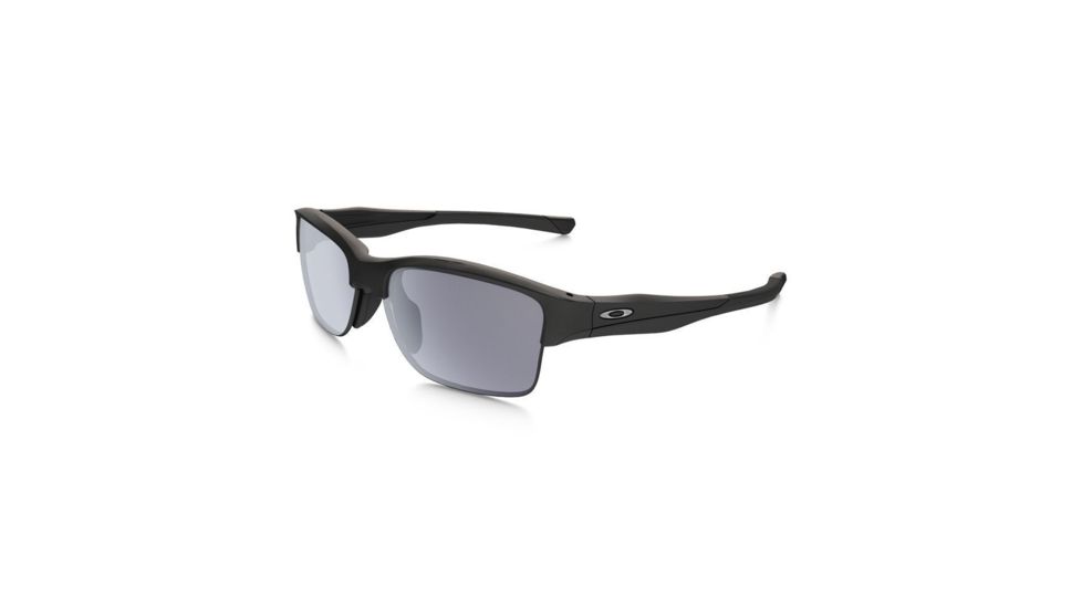 Oakley HALFLINK A OO9251 Sunglasses 925101-61 - Matte Black Frame, Grey Lenses