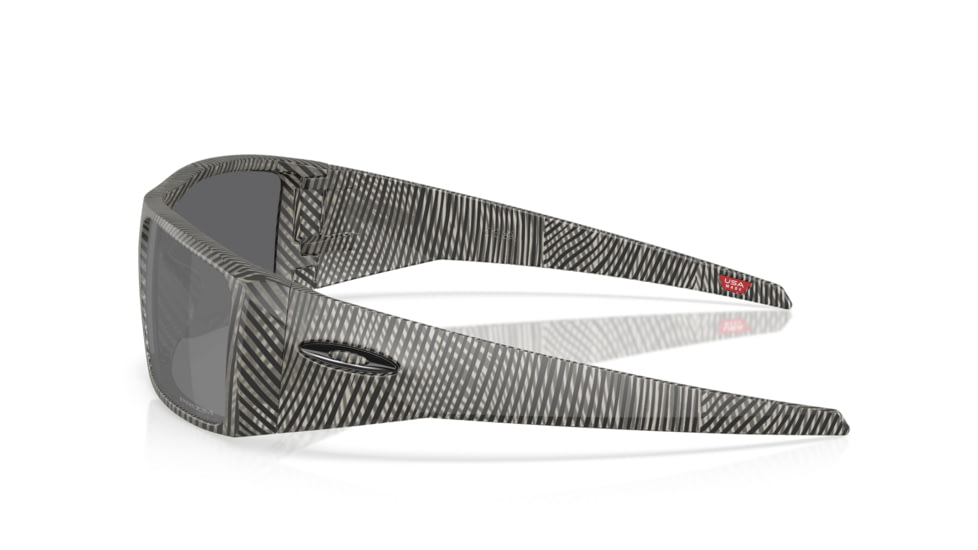 Oakley Heliostat Sunglasses, Matte Grey Ink Fingerprint, PRIZM Black, PRIZM Black, OO9231-3861
