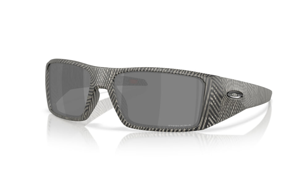 Oakley Heliostat Sunglasses, Matte Grey Ink Fingerprint, PRIZM Black, PRIZM Black, OO9231-3861