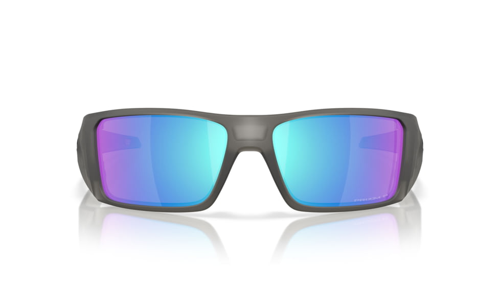 Oakley Heliostat Sunglasses, Matte Grey Smoke, PRIZM Sapphire Polarized, PRIZM Sapphire Polarized, OO9231-2461