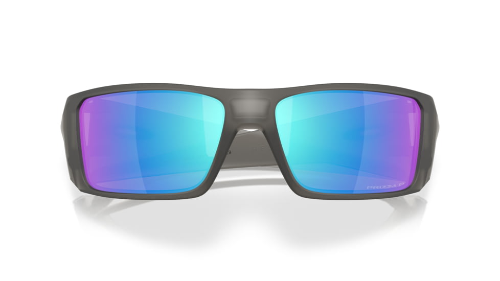 Oakley Heliostat Sunglasses, Matte Grey Smoke, PRIZM Sapphire Polarized, PRIZM Sapphire Polarized, OO9231-2461