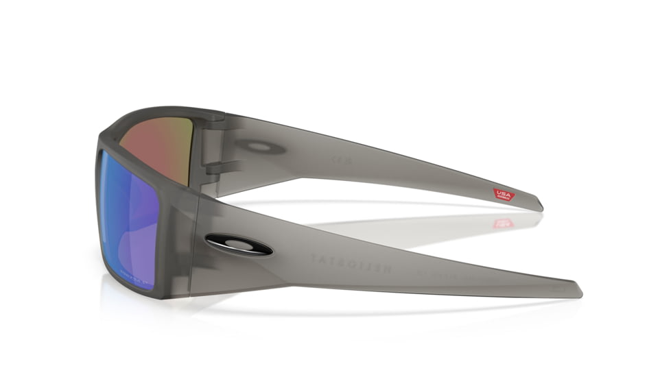 Oakley Heliostat Sunglasses, Matte Grey Smoke, PRIZM Sapphire Polarized, PRIZM Sapphire Polarized, OO9231-2461