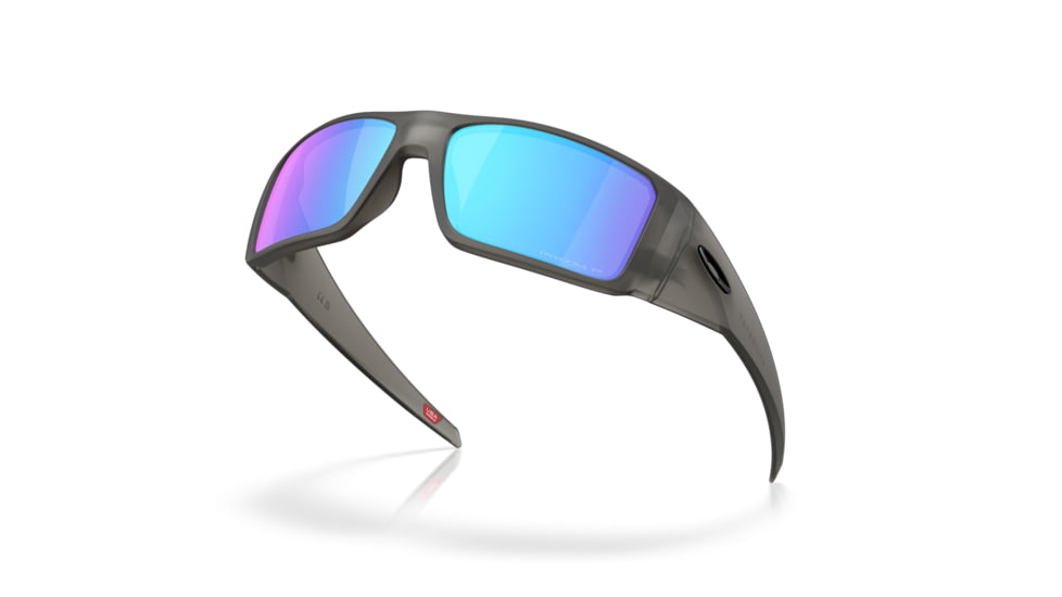 Oakley Heliostat Sunglasses, Matte Grey Smoke, PRIZM Sapphire Polarized, PRIZM Sapphire Polarized, OO9231-2461