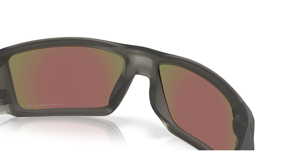 Oakley Heliostat Sunglasses, Matte Grey Smoke, PRIZM Sapphire Polarized, PRIZM Sapphire Polarized, OO9231-2461