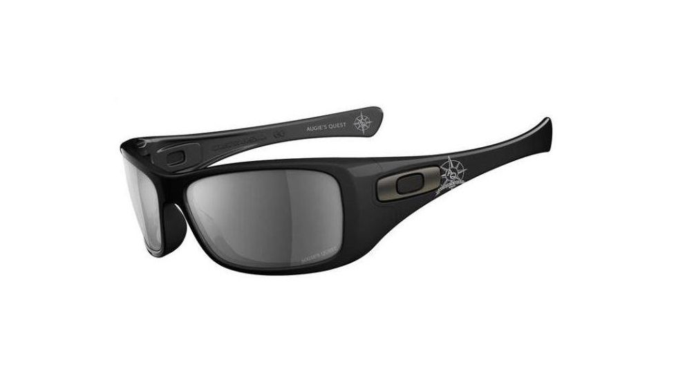 Oakley Hijinx Augie's Quest Tier 4 Polished Black /Black Iridium Lenses Sunglasses 24-053